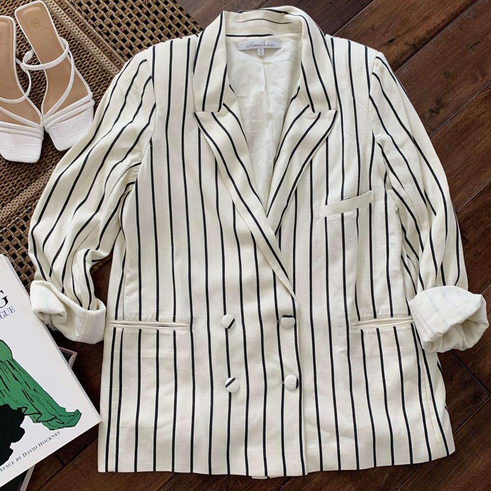 Lovers + Friends Linen Blazer